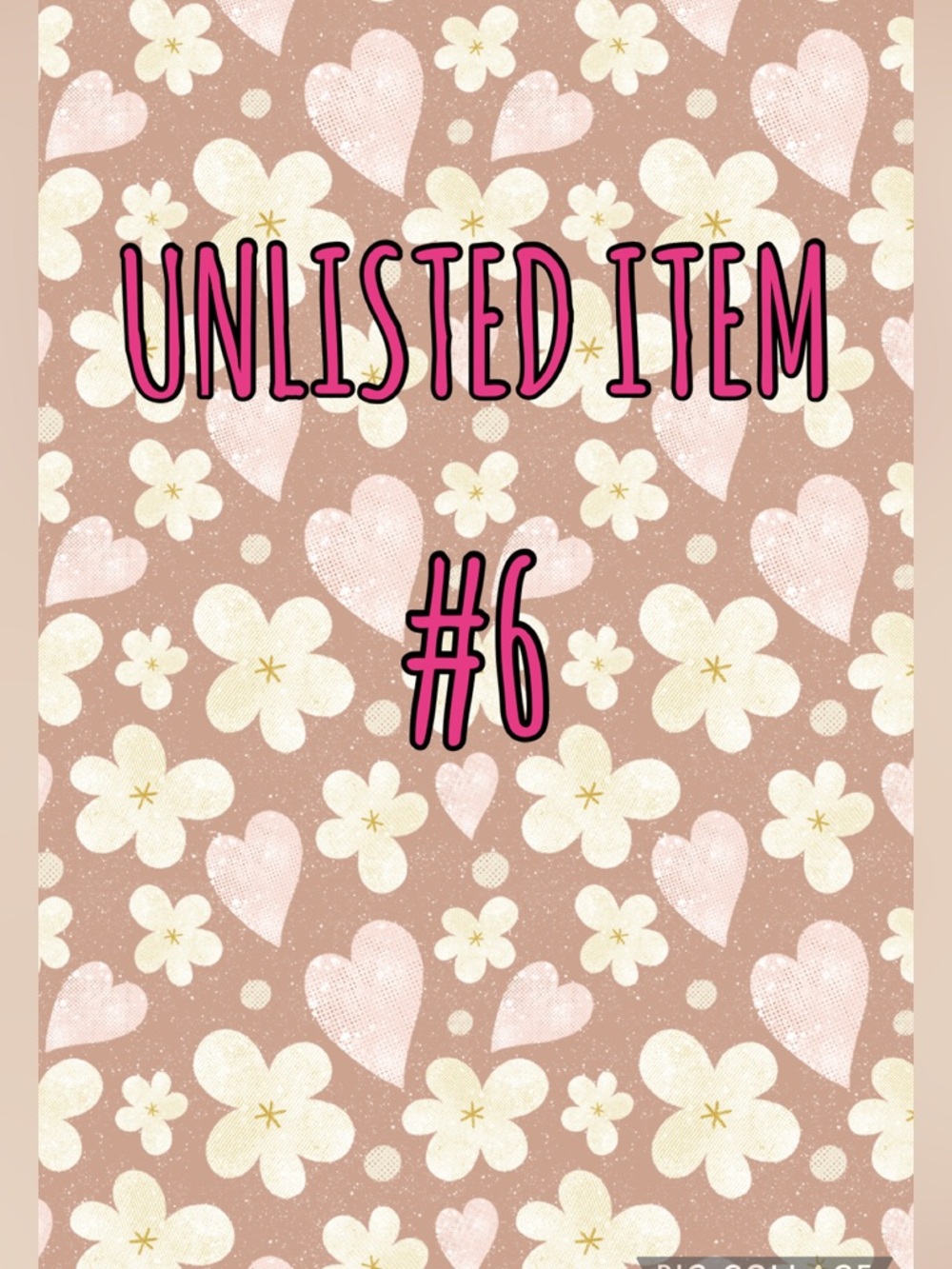 Unlisted Item 6